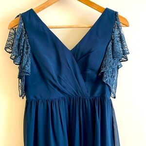 Dark blue Azazi bridesmaid dress size Jr 14